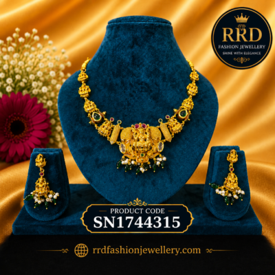 Premium Temple Jewellery Necklace Set – SN1744315